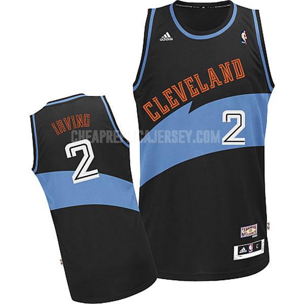 men's cleveland cavaliers kyrie irving 2 black throwback replica jersey
