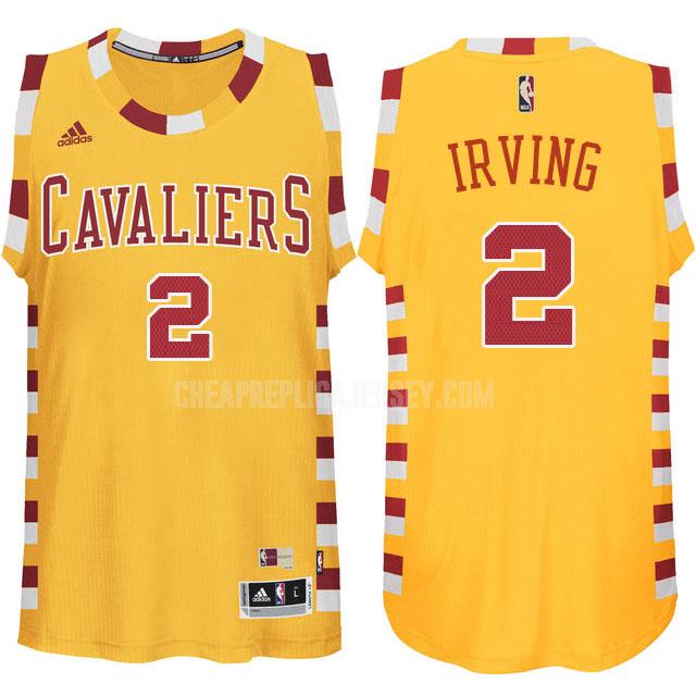 men's cleveland cavaliers kyrie irving 2 yellow classic replica jersey