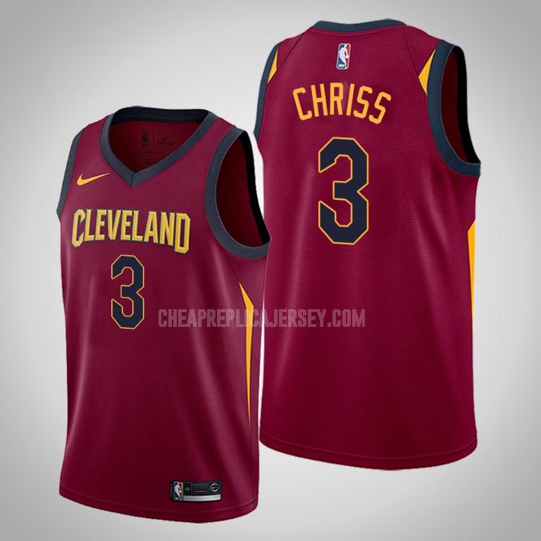 men's cleveland cavaliers marquese chriss 3 red icon replica jersey