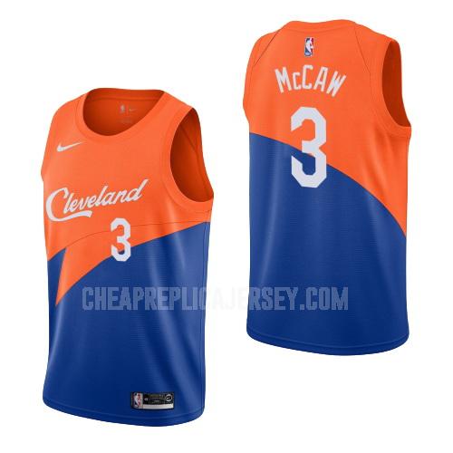 men's cleveland cavaliers patrick mccaw 3 blue city edition replica jersey
