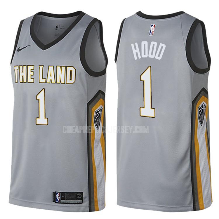 men's cleveland cavaliers rodney hood 1 gray city edition replica jersey