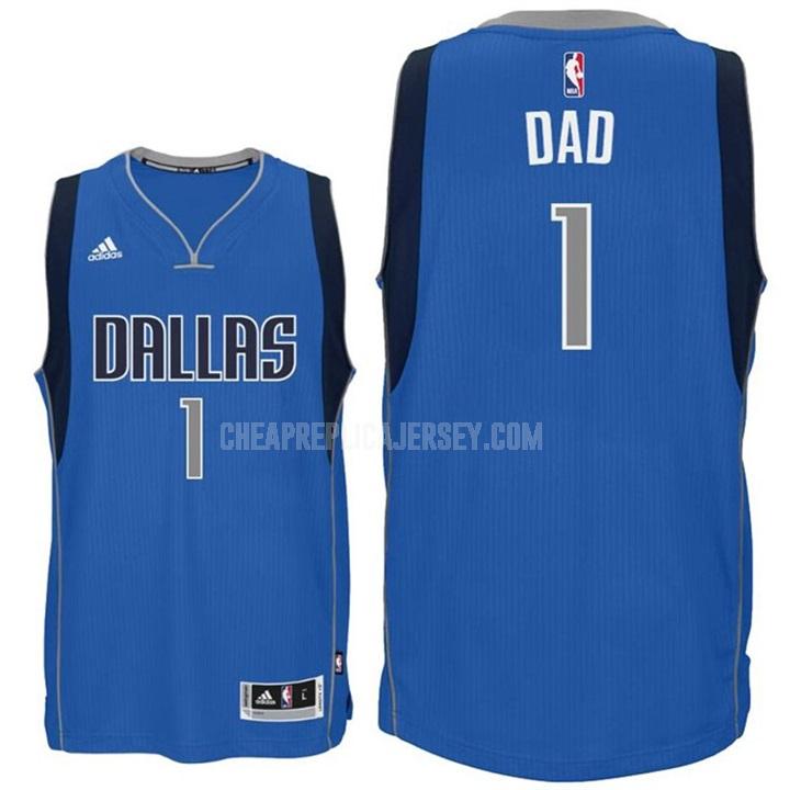 men's dallas mavericks dad 1 blue fathers day replica jersey