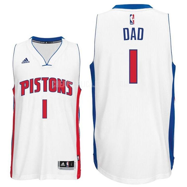 men's detroit pistons dad 1 white fathers day replica jersey