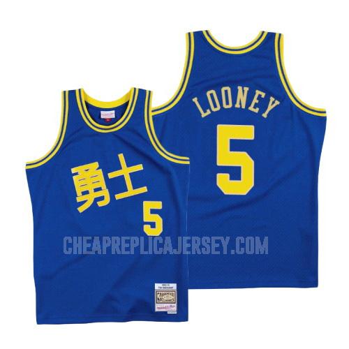 men's golden state warriors kevon looney 5 blue chinese new year replica jersey