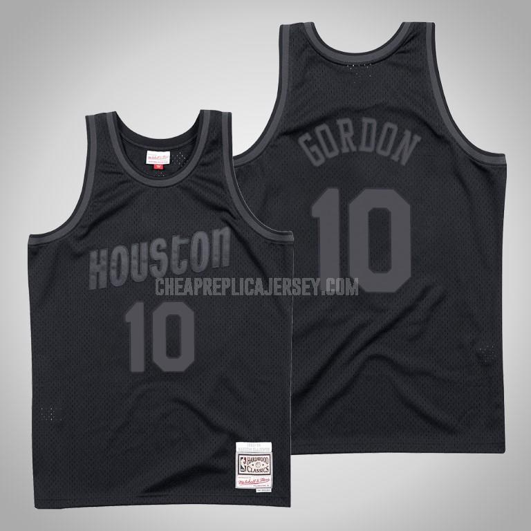 men's houston rockets eric gordon 10 black hardwood classics replica jersey