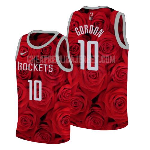 men's houston rockets eric gordon 10 red rose flower replica jersey