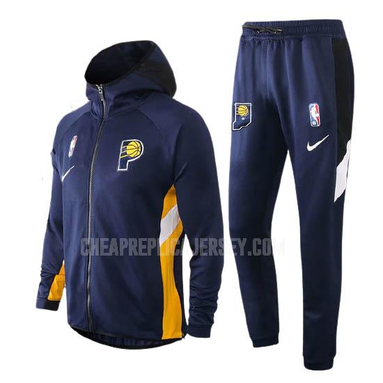 men's indiana pacers blue nba hooded jacket