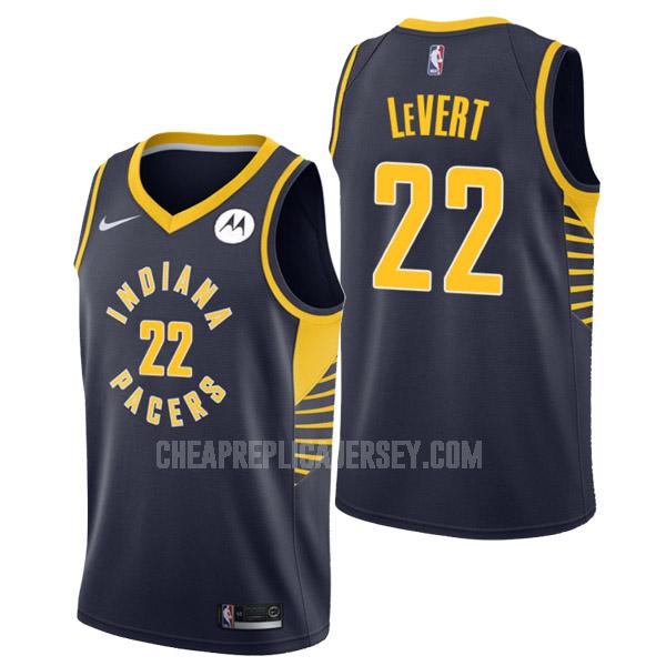 men's indiana pacers caris levert 22 navy icon edition replica jersey