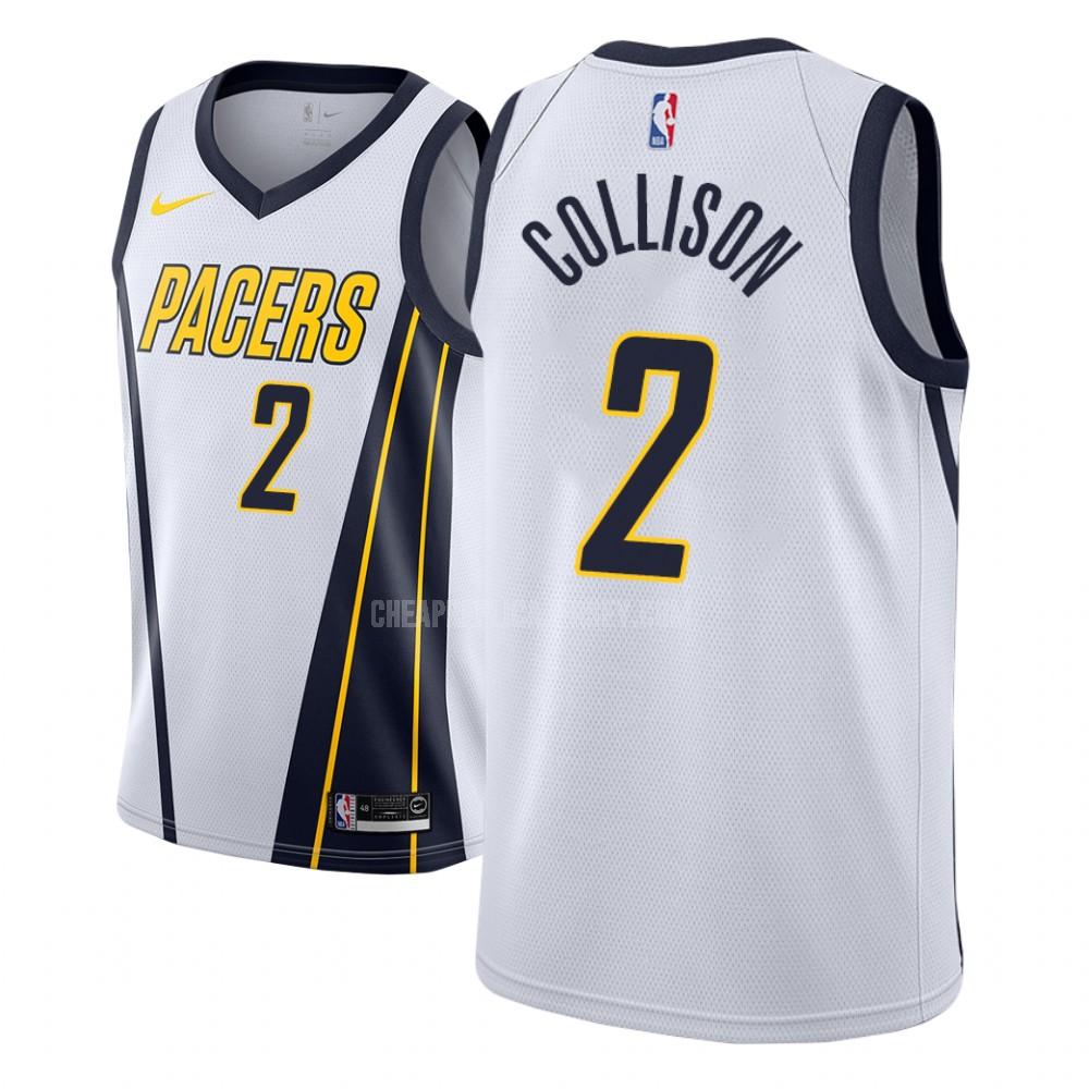 men's indiana pacers darren collison 2 white earned edition replica jersey