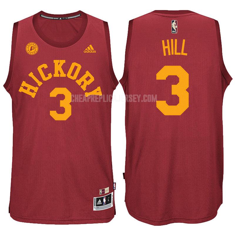 men's indiana pacers george hill 3 red hardwood classics replica jersey