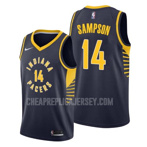 men's indiana pacers jakarr sampson 14 navy icon replica jersey