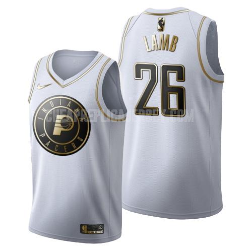 men's indiana pacers jeremy lamb 26 white golden edition replica jersey