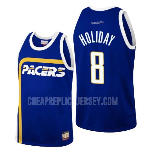 men's indiana pacers justin holiday 8 blue hardwood classics replica jersey