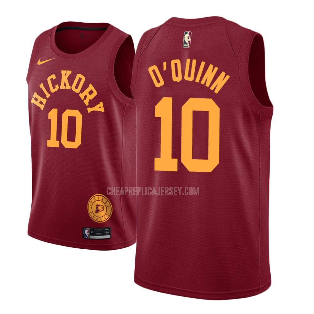 men's indiana pacers kyle o'quinn 10 red hardwood classic replica jersey