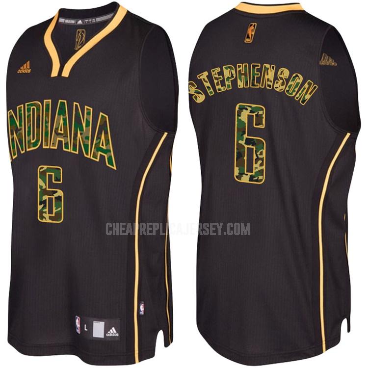 men's indiana pacers lance stephenson 1 black fashion edition replica jersey