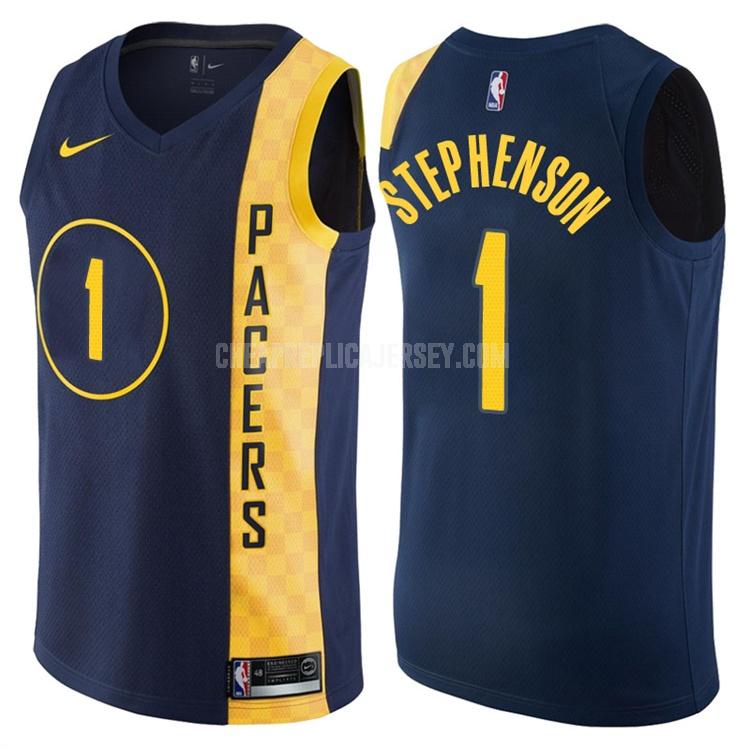 men's indiana pacers lance stephenson 1 navy city edition replica jersey