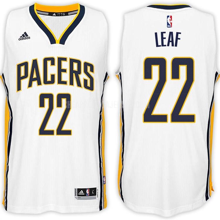 men's indiana pacers tj leaf 22 white home replica jersey