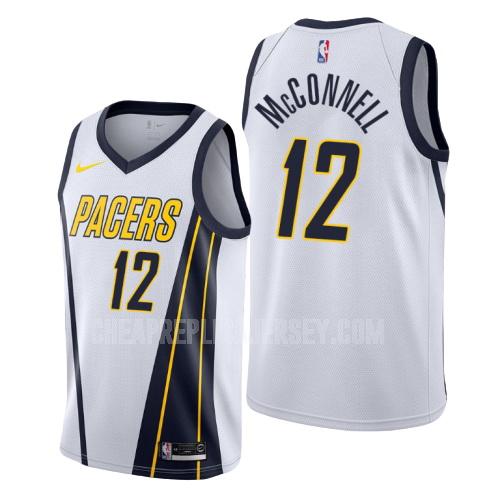 men's indiana pacers tj mcconnell 9 white earned edition replica jersey