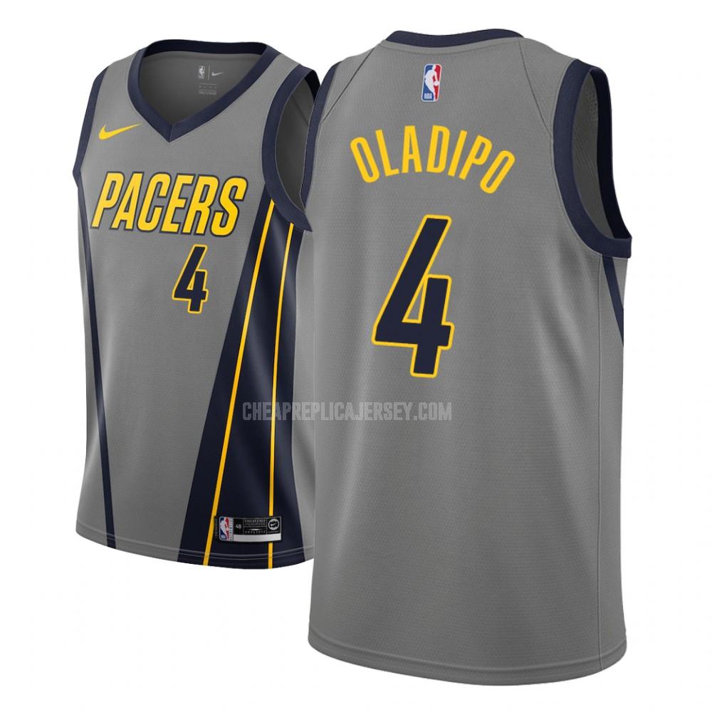men's indiana pacers victor oladipo 4 gray city edition replica jersey