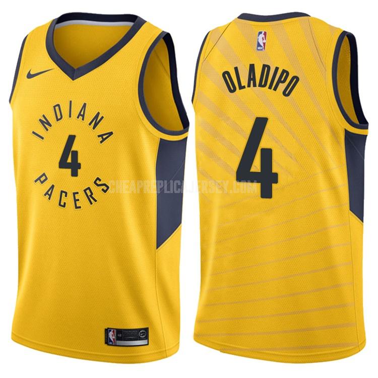 men's indiana pacers victor oladipo 4 yellow statement replica jersey