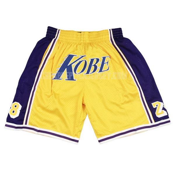 men's kobe bryant 8&24 yellow kb1 basketball short