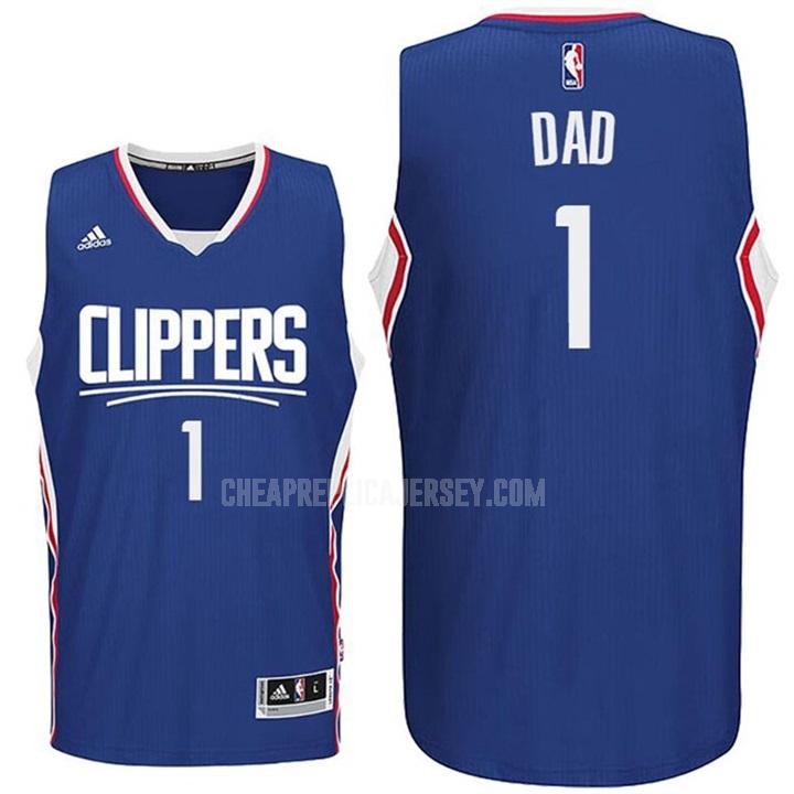 men's los angeles clippers dad 1 blue fathers day replica jersey