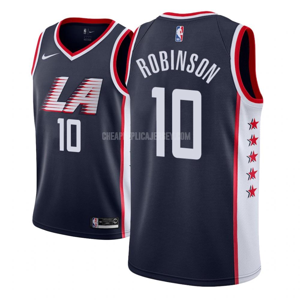 men's los angeles clippers jerome robinson 10 navy city edition replica jersey