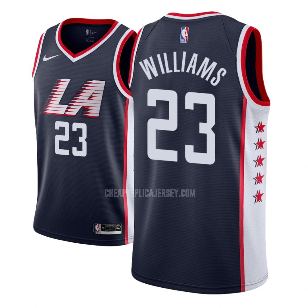 men's los angeles clippers lou williams 23 navy city edition replica jersey