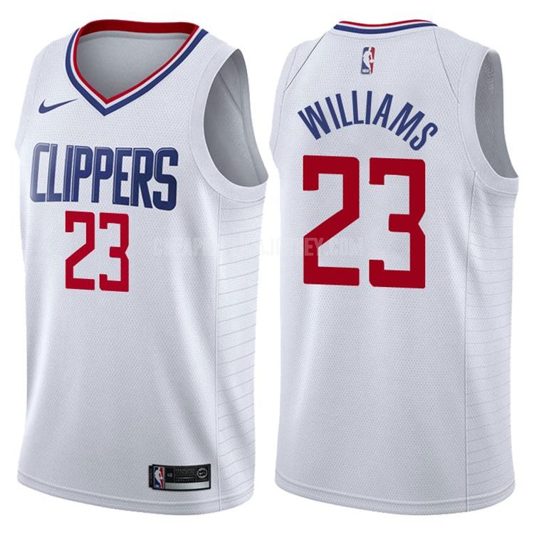 men's los angeles clippers lou williams 23 white association replica jersey