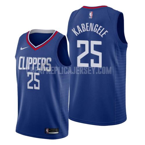 men's los angeles clippers mfiondu kabengele 25 blue icon replica jersey