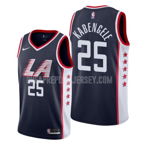 men's los angeles clippers mfiondu kabengele 25 navy city edition replica jersey
