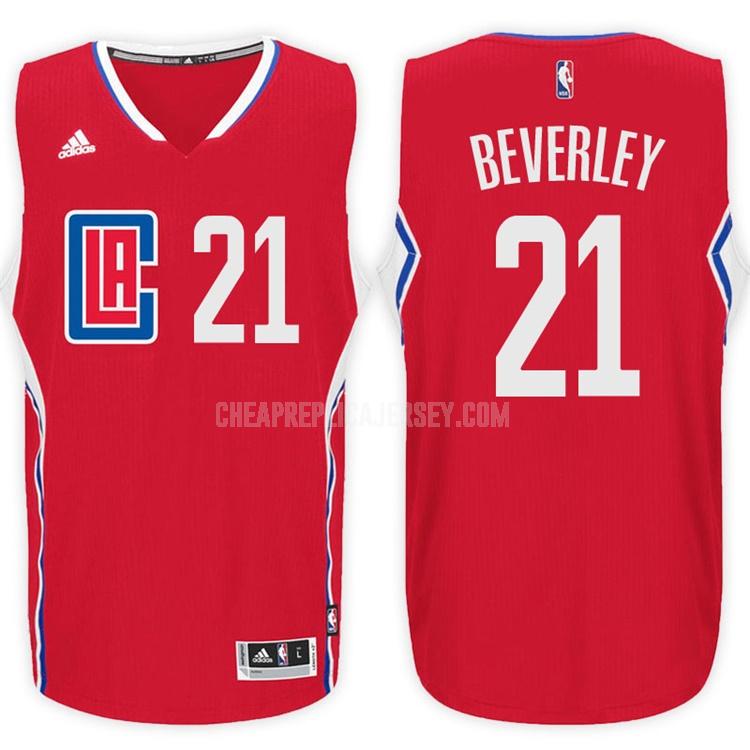 men's los angeles clippers patrick beverley 21 red road replica jersey