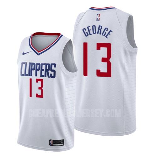 men's los angeles clippers paul george 13 white association replica jersey