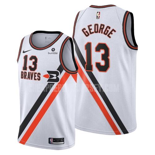 men's los angeles clippers paul george 13 white hardwood classics replica jersey