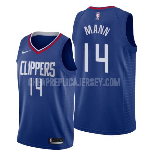 men's los angeles clippers terance mann 14 blue icon replica jersey