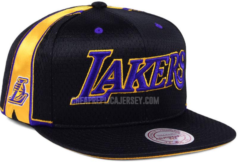 men's los angeles lakers black ne115 basketball hat