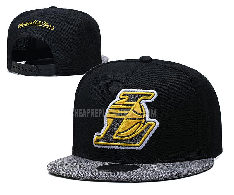 men's los angeles lakers black ne125 basketball hat