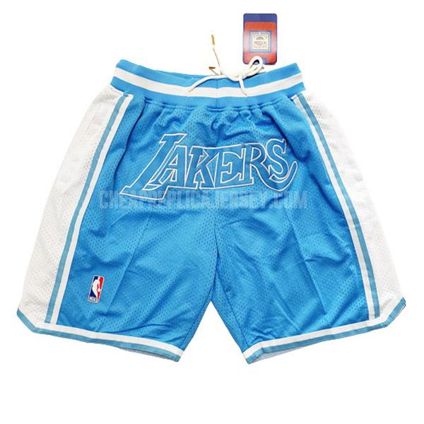men's los angeles lakers blue-white just don hr1 basketball short