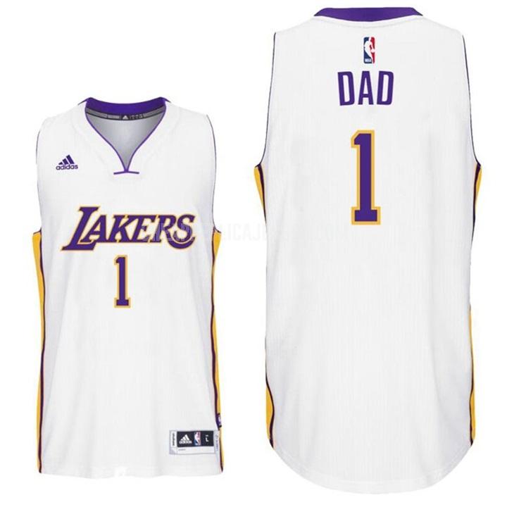 men's los angeles lakers dad 1 white fathers day replica jersey