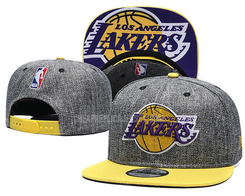 men's los angeles lakers gray ne122 basketball hat