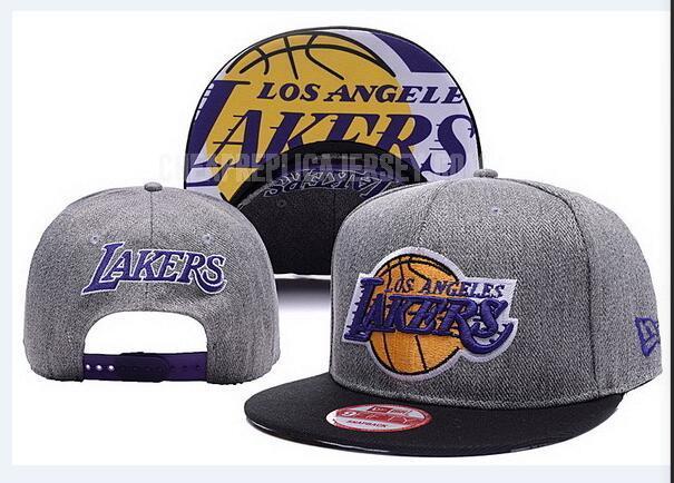 men's los angeles lakers gray ne124 basketball hat