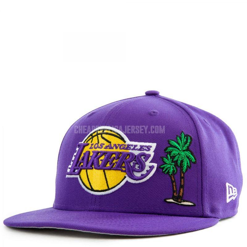 men's los angeles lakers purple ne116 basketball hat