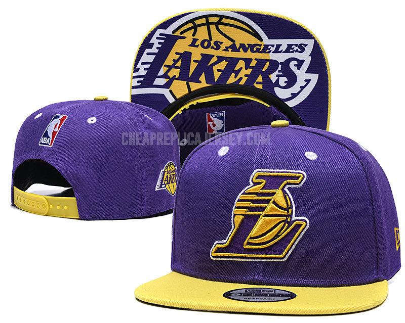 men's los angeles lakers purple ne136 basketball hat