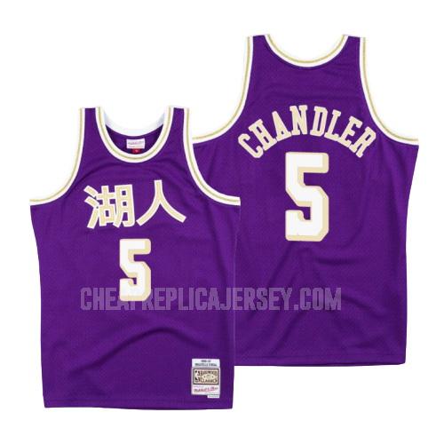 men's los angeles lakers tyson chandler 5 purple chinese new year replica jersey