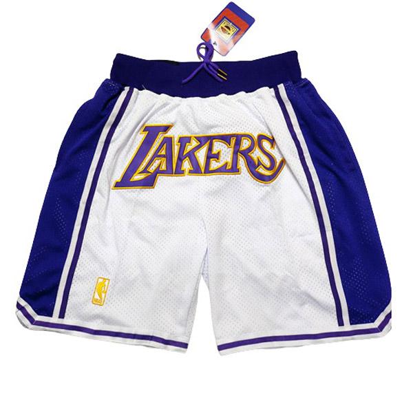 men's los angeles lakers white-blue just don hr1 basketball short