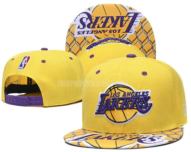 men's los angeles lakers yellow ne106 basketball hat