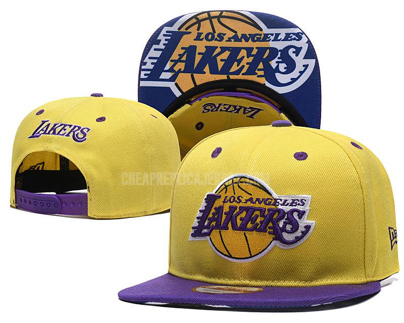 men's los angeles lakers yellow ne113 basketball hat