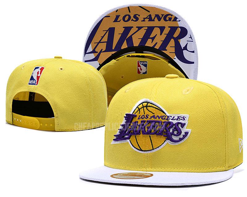 men's los angeles lakers yellow ne130 basketball hat