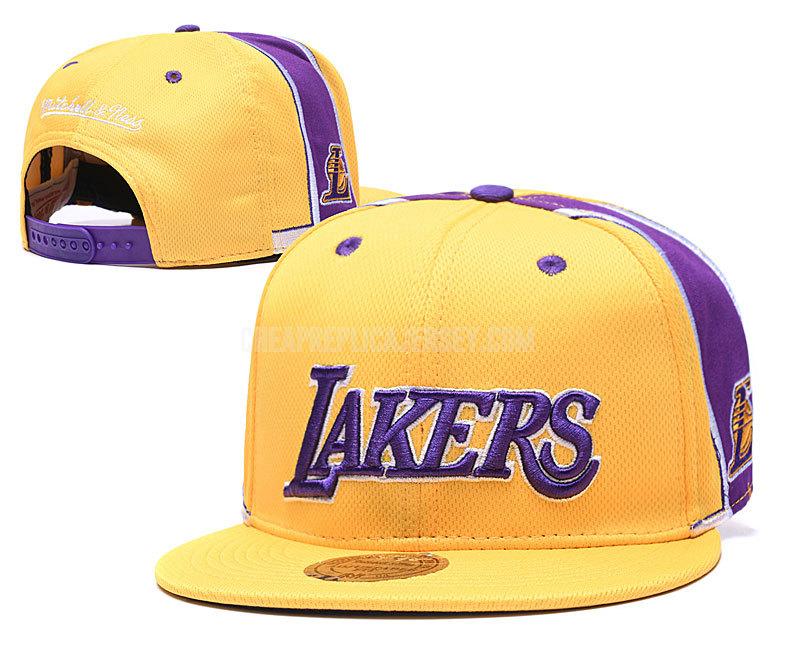 men's los angeles lakers yellow ne137 basketball hat