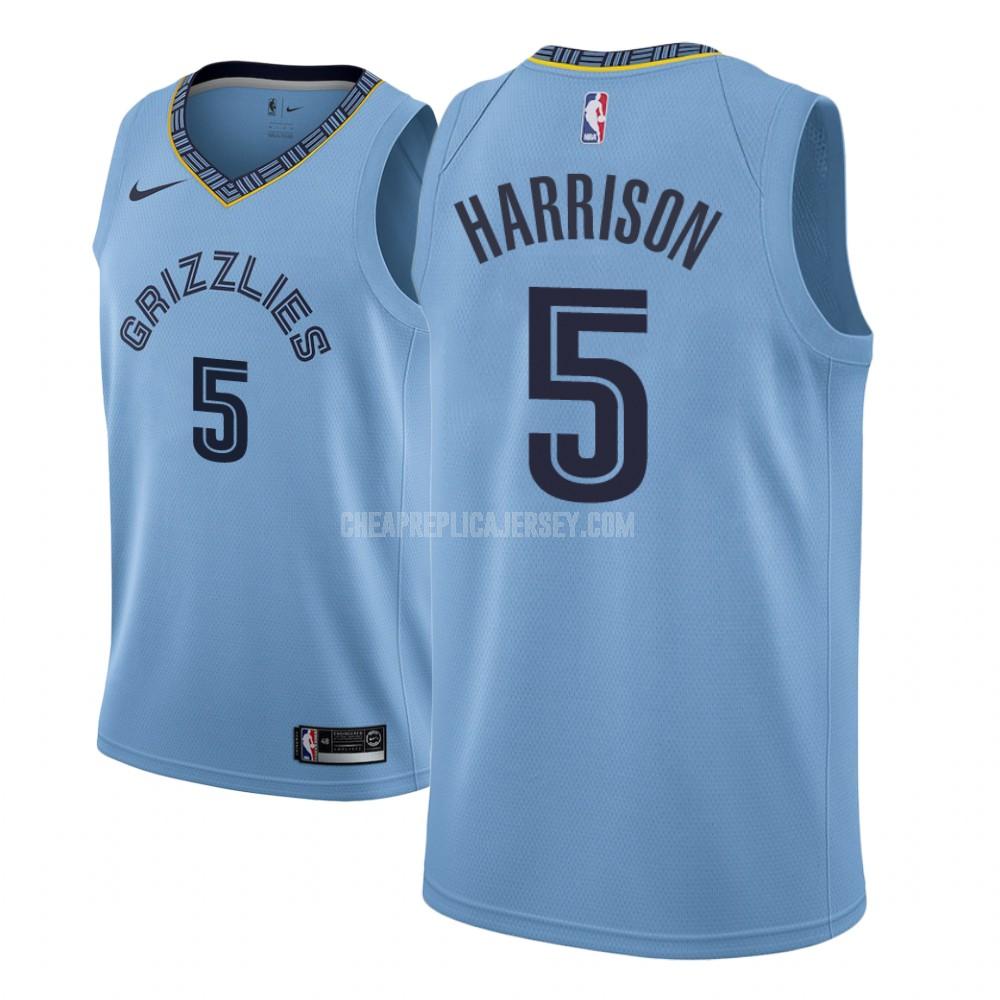 men's memphis grizzlies andrew harrison 5 blue statement replica jersey